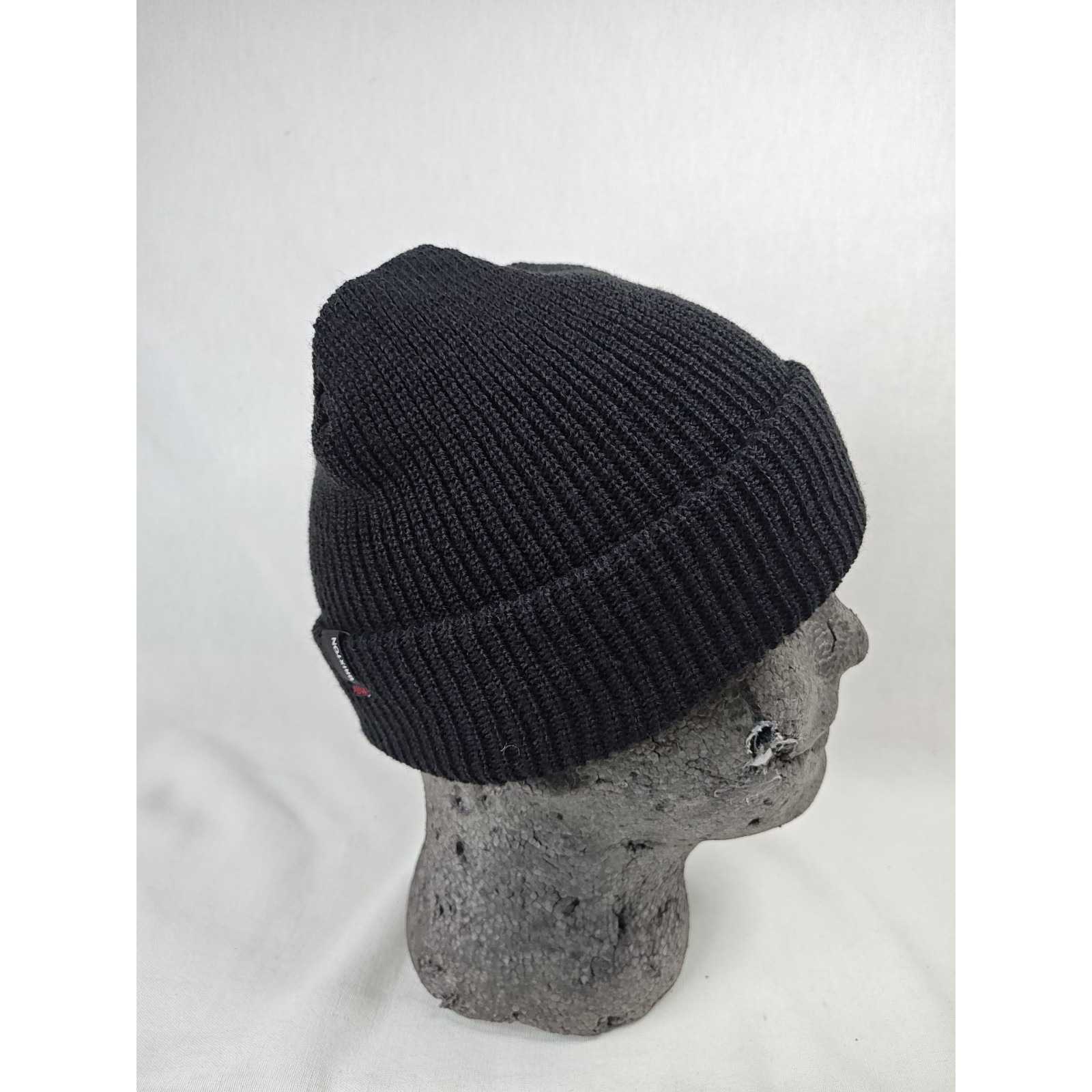 Nwt Brixton Heist Beanie Men's Women's Unisex Plain Black Cuffed Loose Knit Hat — image 2 of 8